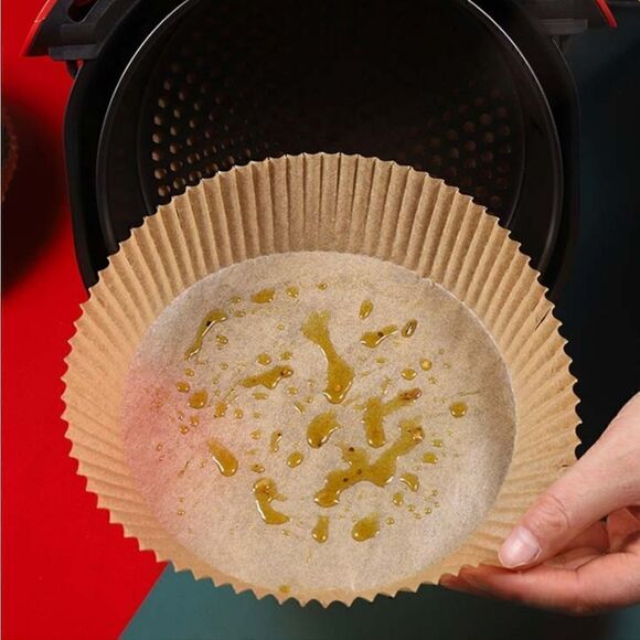 Air Fryer Liners 100 PC, Disposable Parchment Paper Liners - Picture 9 of 11